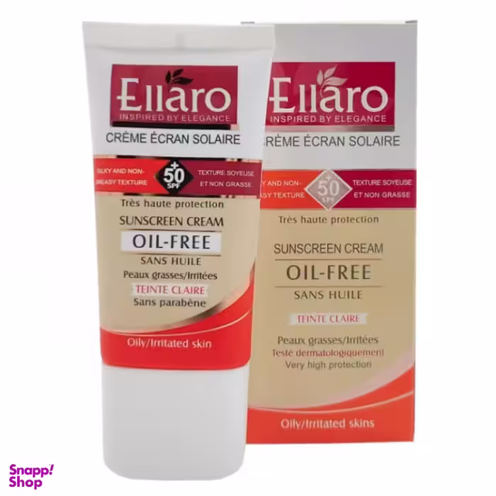 کرم ضد آفتاب الارو مدل Oil Free کد 01 حجم 50 میلی لیتر