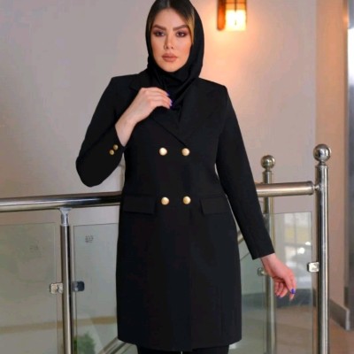 مانتو اداری زنانه پرشیا مدل مانتو شلوار اداری یقه انگلیسی