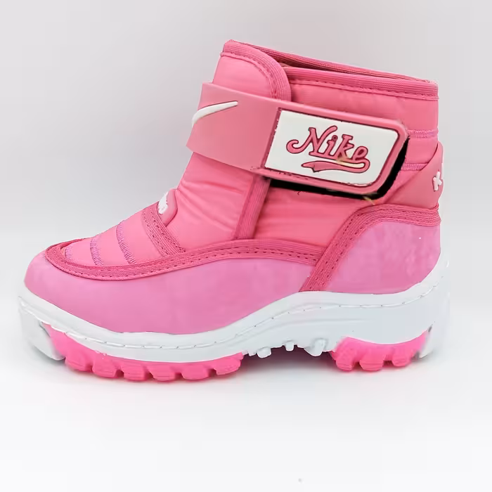 کفش نیم بوت نیم ساق پسرانه و دخترانه ضد آب طرح کامان صورتی