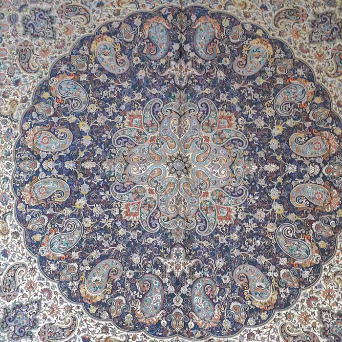 ترمه چهلستون طرح شاه پسندممتاز هشت رنگ از ترمه چهلستون یزد