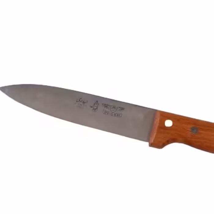 کارد تک دسته چوب تیغه فولاد حیدری 