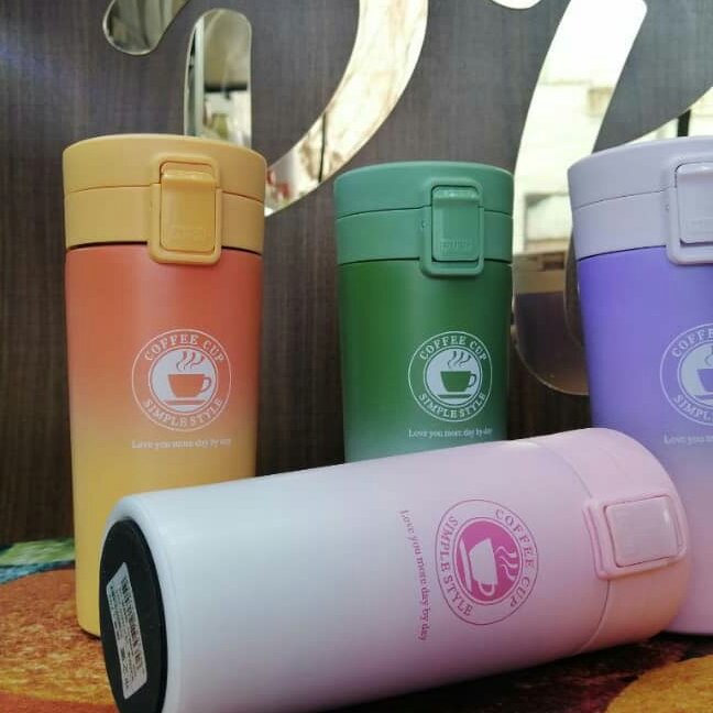 ماگ سفری پاستیلی 380 میل صورتی