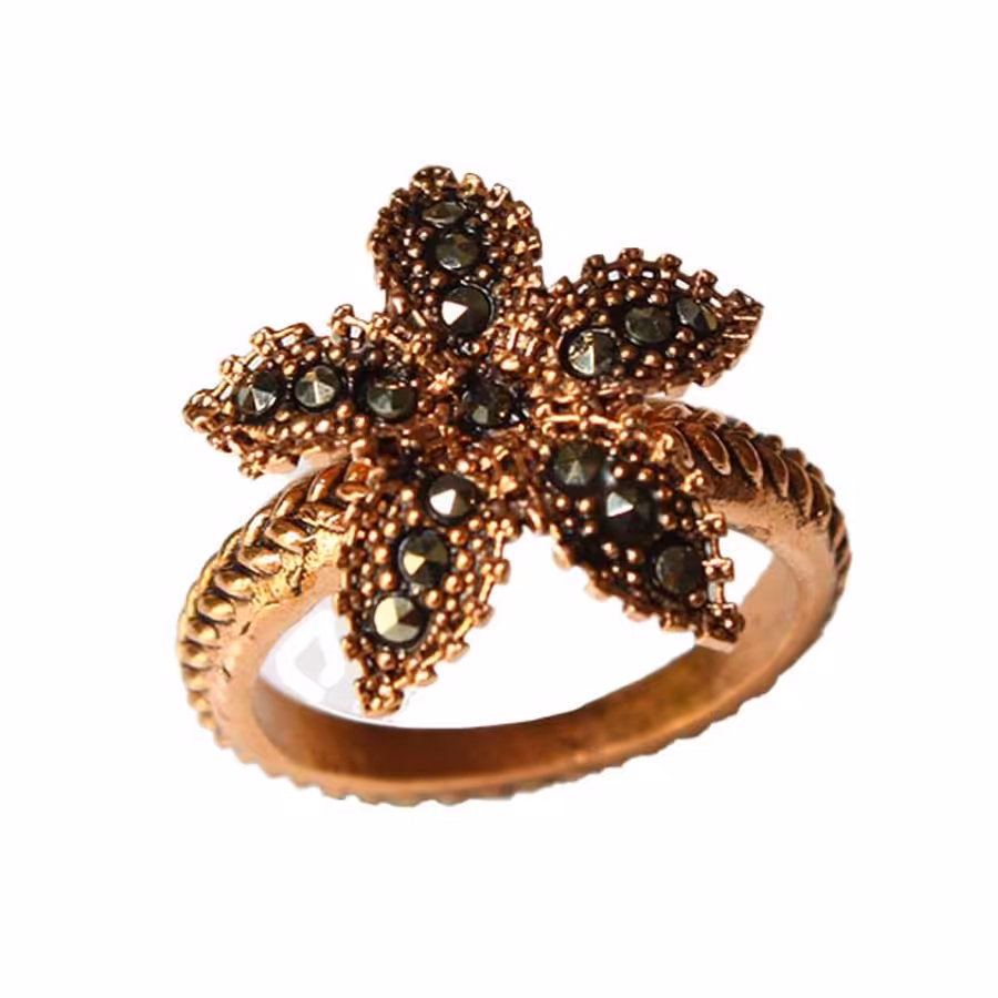 انگشتر مارگازیت ستاره مسی کد JW266.1