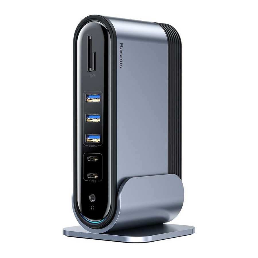 قیمت و خرید هاب USB-C شانزده پورت بیسوس مدل Working Station CAHUB-BG0G | یاس ارتباط