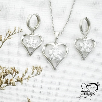 نیمست ژوپینگ قلب نگین دار کد 13988