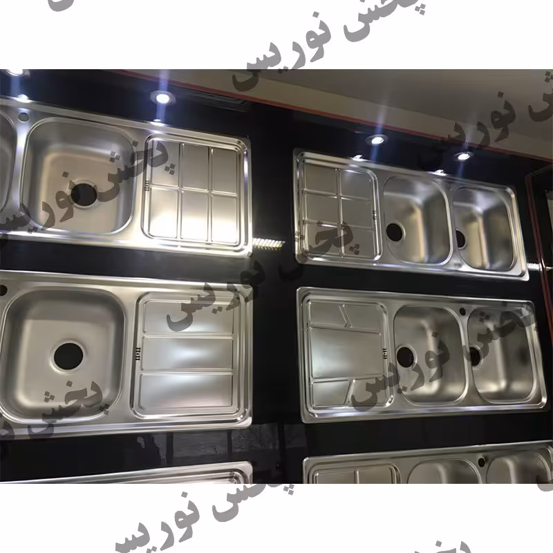 سینک استیل توکار 120 در 50 کد ES-101