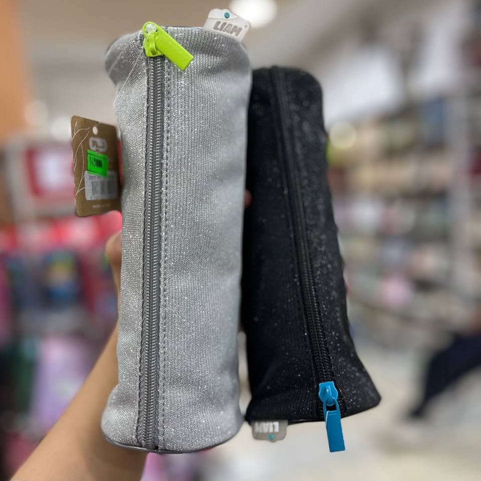 جامداد اکلیلی در دو رنگ مشکی و نقره ای تک زیپ از برند لیام