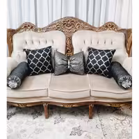 ست کوسن پاپیونی و  مربع و متکا 5 تیکه مخمل رنگ سیاه