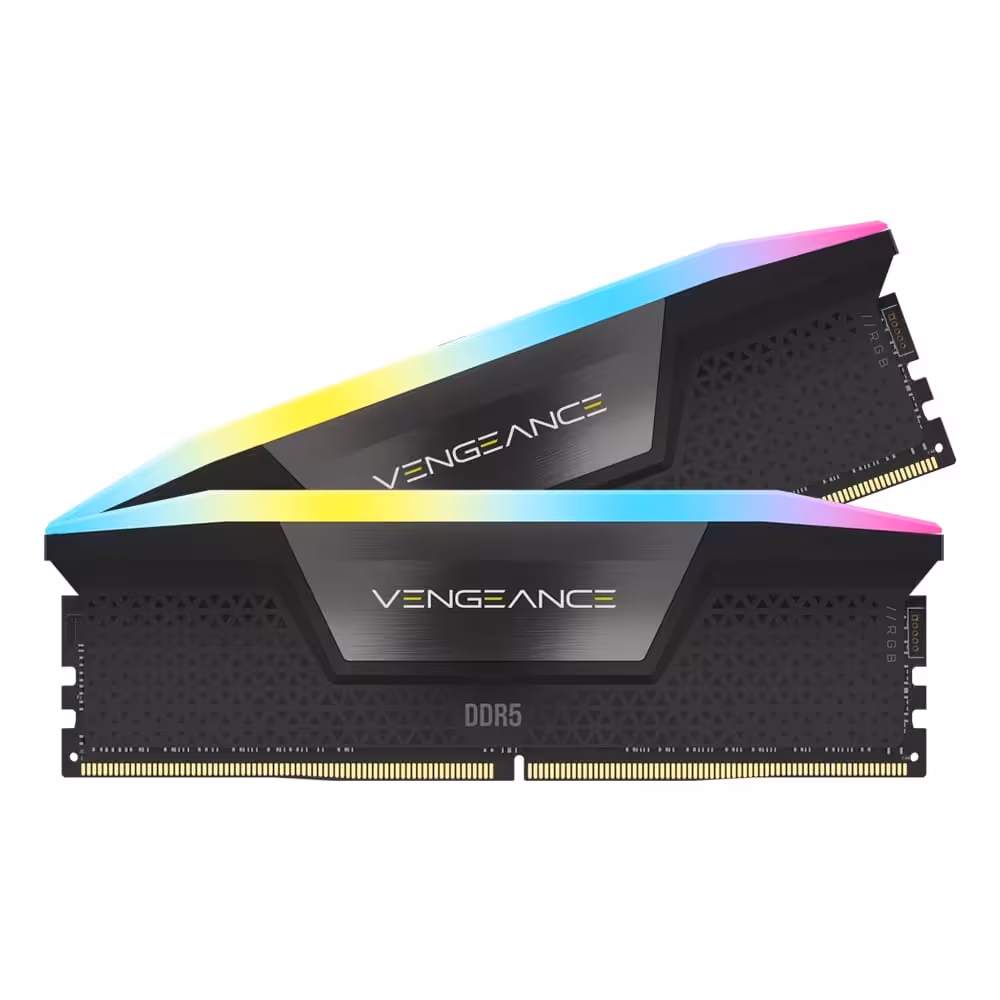 رم کامپیوتر کورسیر Corsair Vengeance RGB 32GB (2×16GB) DDR5 6600MHz CL38