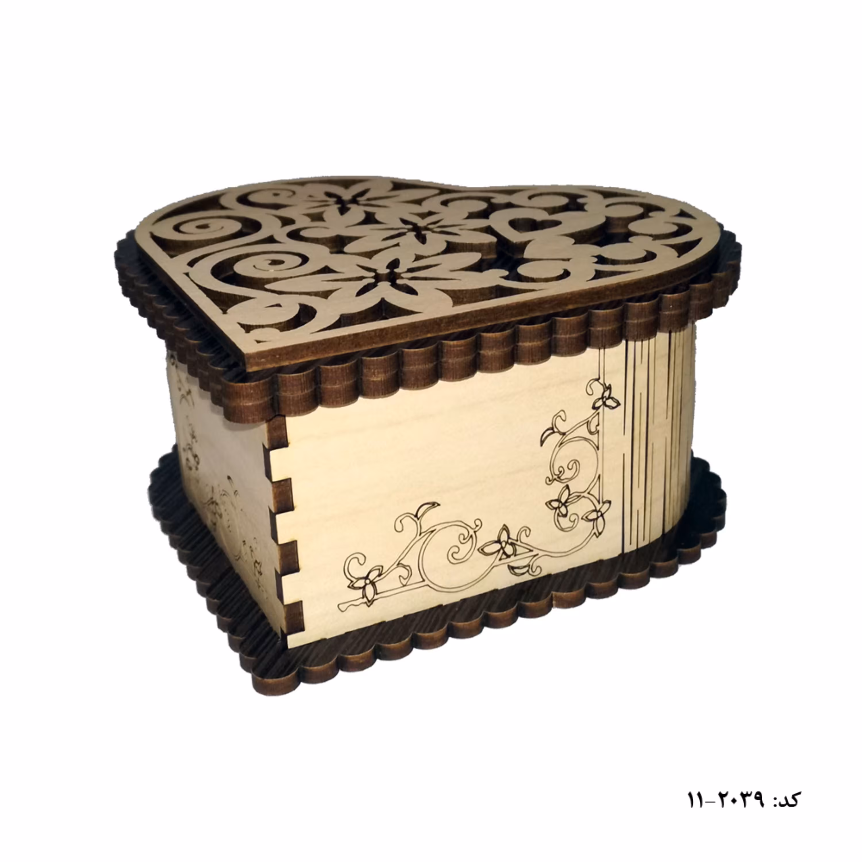 جعبه جواهر قلب کد 2039-11