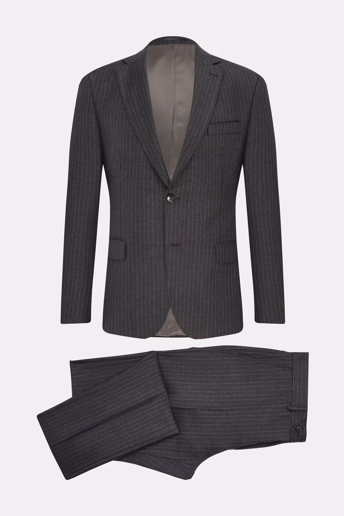 کت وشلوار خاکستری مردانه و شلوار دکمه آنتراسیت W Collection