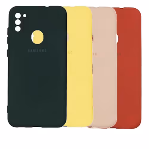 قاب سیلیکونی محافظ لنزدار سامسونگ Silicone Cover For A11