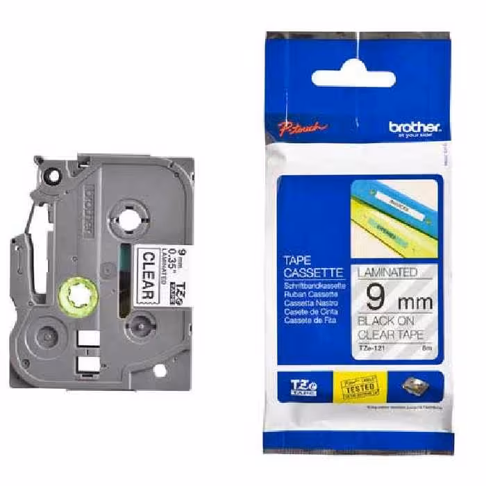 برچسب لیبل پرینتر برادر مدل TZe-121