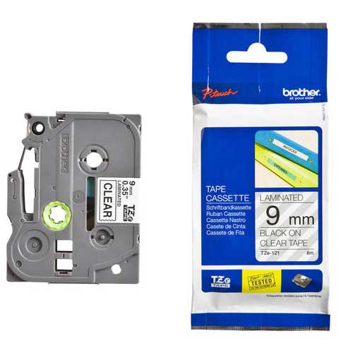 برچسب لیبل پرینتر برادر مدل TZe-121