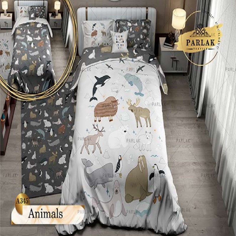 سرویس روتختی پارلاک کد A-345 یکنفره 5 تکه دو رو