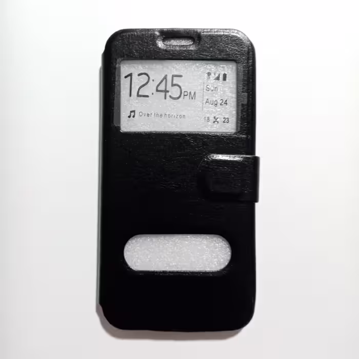 کیف کلاسوری چرمی id پنجره دار مناسب برای گوشی موبایل سامسونگ J7prime