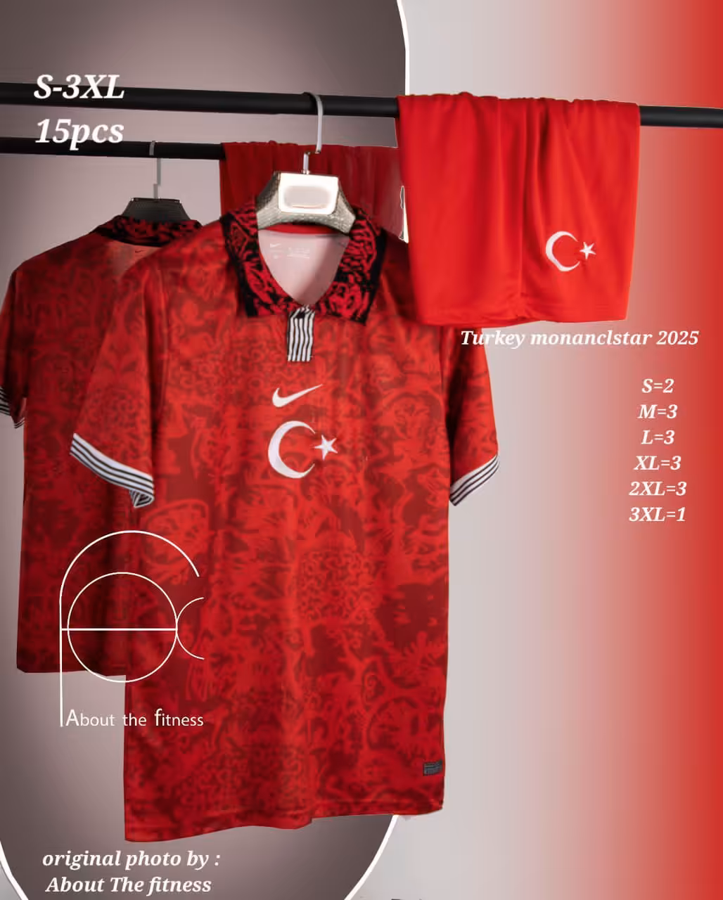 کیت کانسپت تیم ملی ترکیه 2024-2025 (پیراهن شورت) ورژن هواداری