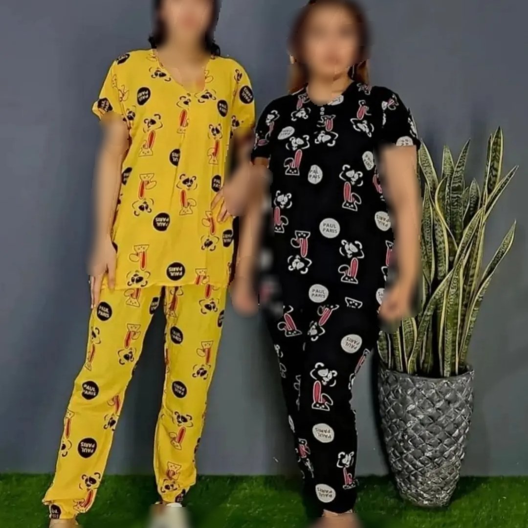 ست بلوز شلوار استیکری نخی با ارسال رایگان😍