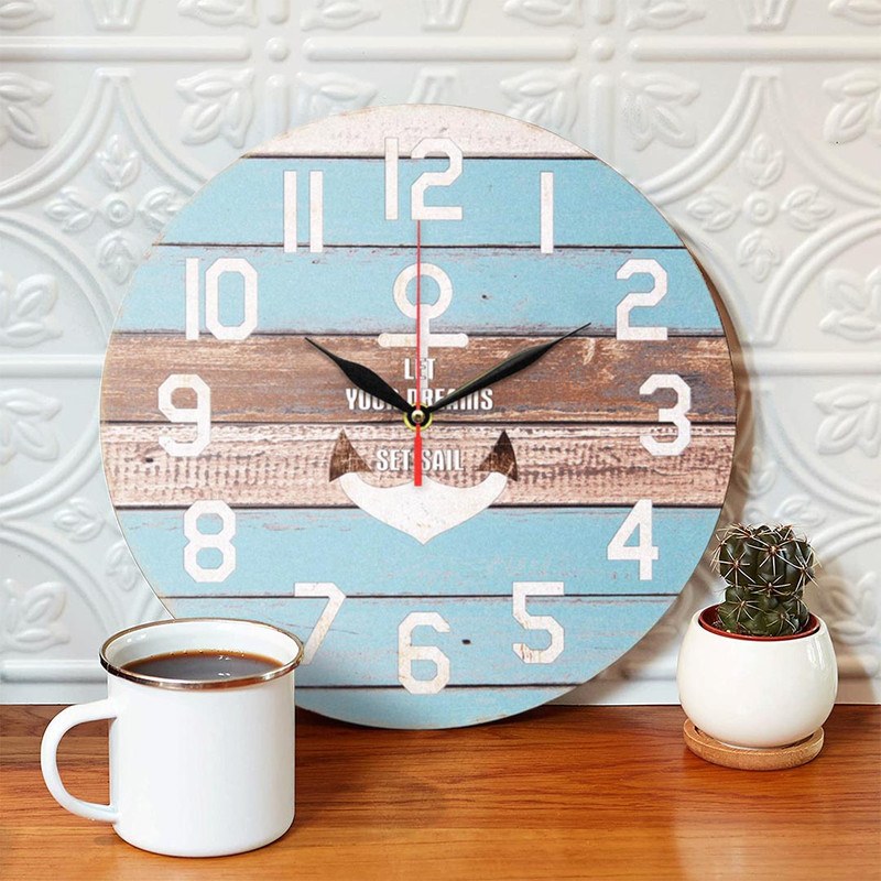 ساعت دیواری طرح لنگر کشتی کد 1288ساعت دیواری مدرن-ساعت دیواری کلاسیک-ساعت دکورات