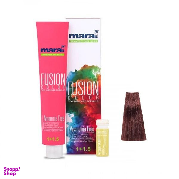 رنگ مو مارال (Maral) مدل Fusion شماره 4.810 حجم 100 میلی‌لیتر رنگ قهوه ای برزیلی