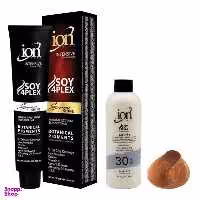 رنگ مو آیون (Ion) شماره 6.75 حجم 120 میلی‌لیتر رنگ بلوند فندقی تیره+اکسیدان نه درصدی حجم 180 میلی‌لیتر