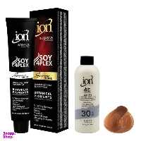 رنگ مو آیون (Ion) شماره 6.75 حجم 120 میلی‌لیتر رنگ بلوند فندقی تیره+اکسیدان نه درصدی حجم 180 میلی‌لیتر