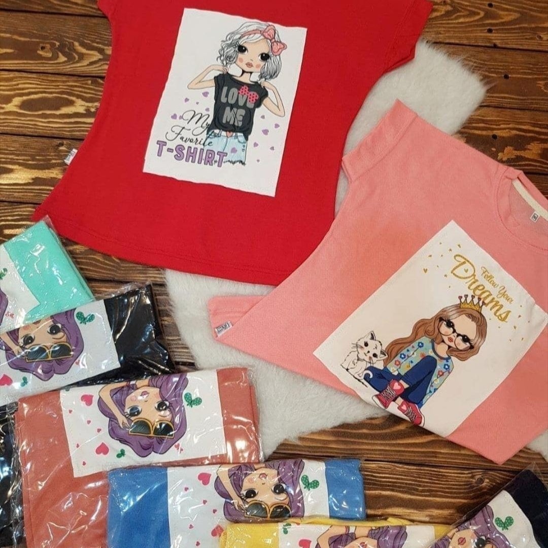 تیشرت بچگانه . دخترانه