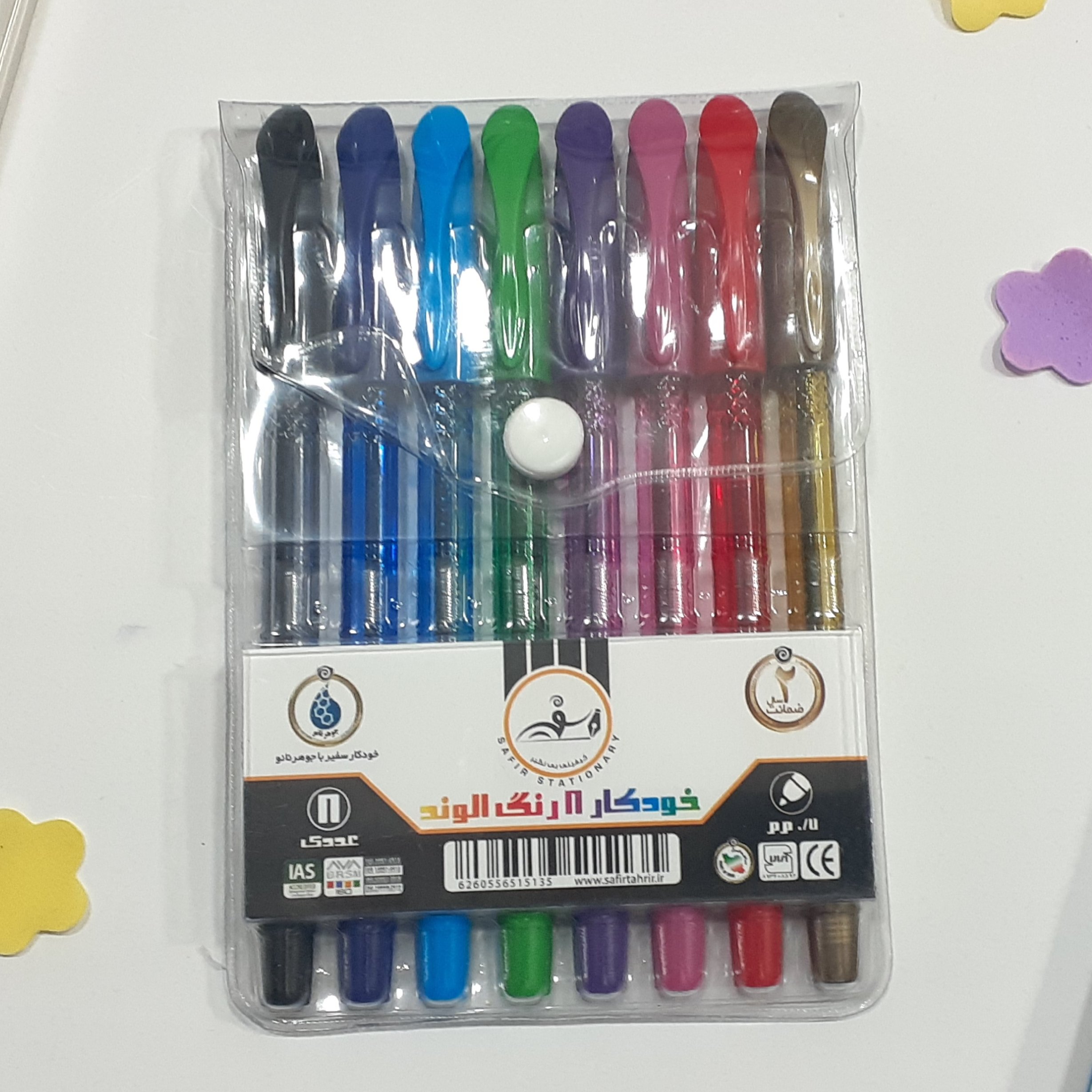 خودکار 8 رنگ بسته ای الوند ریزنویس