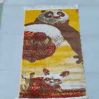 گبه فرش عروسکی طرح پاندای کونگ فو کار