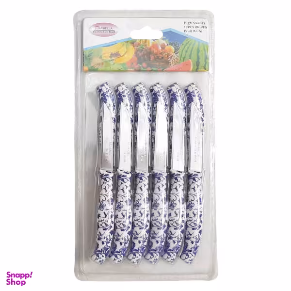 کارد میوه خوری ماربلا کد M3 بسته 12 عددی