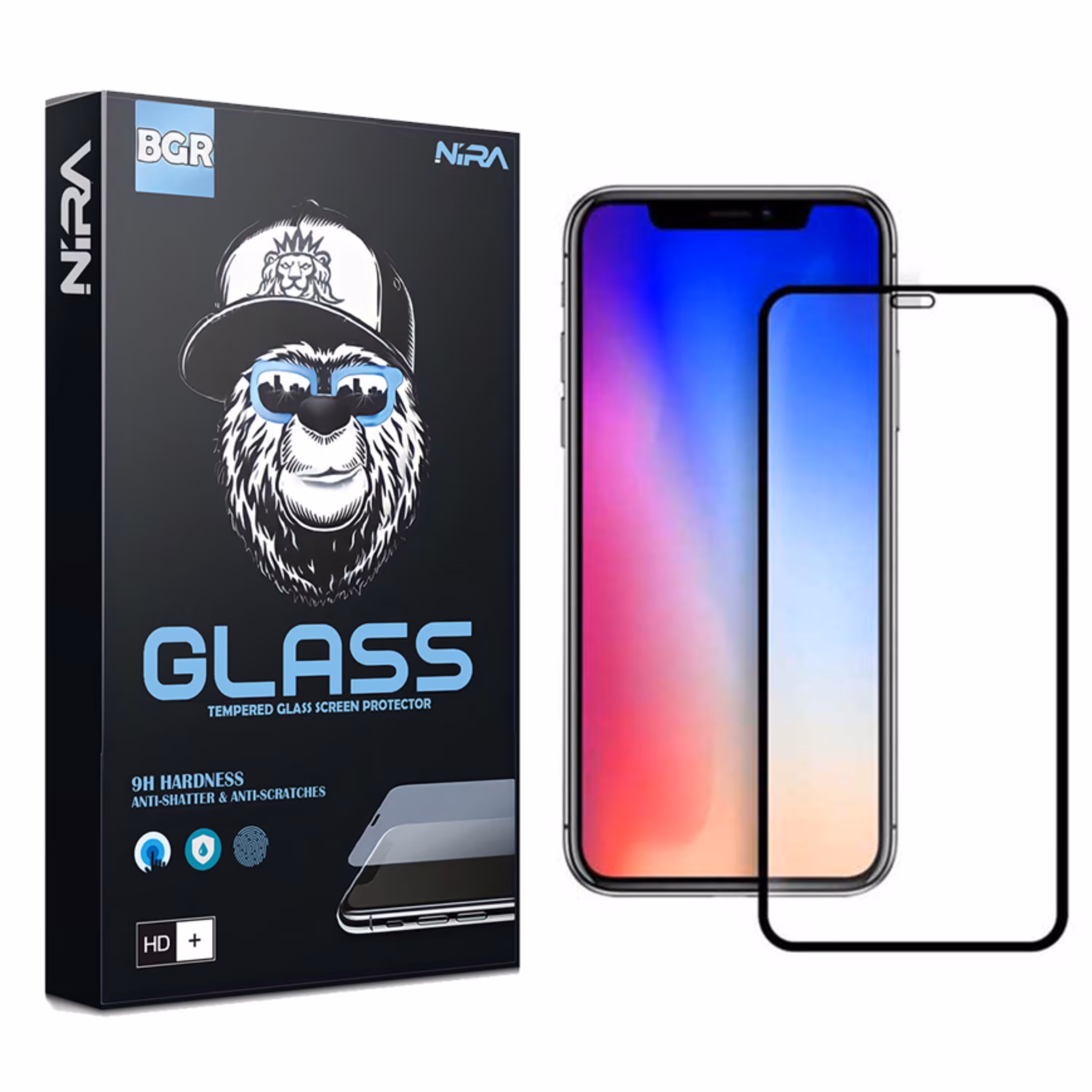 محافظ صفحه نمایش سرامیکی نیرا مناسب برای گوشی موبایل اپل iPhone Xs Max