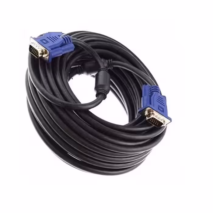 کابل VGA طول 15 متر برند vnet رنگ سیاه