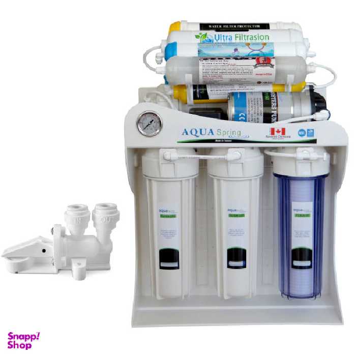دستگاه تصفیه کننده آب آکوآ اسپرینگ مدل UF-SF4800 همراه با کیت نشتی گیر