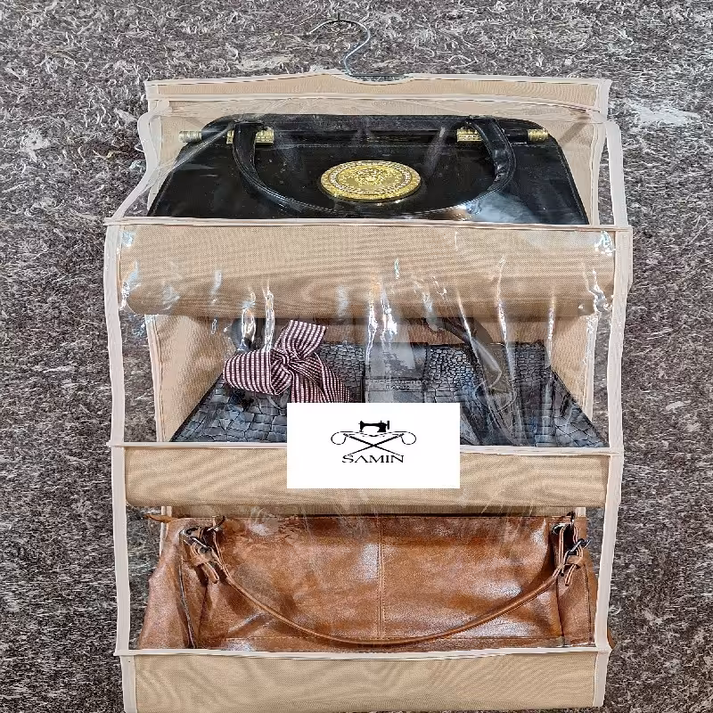 نظم دهنده آویز کیف سه طبقه شش خانه