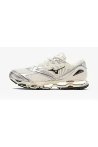 اسنیکر چند رنگ مردانه و زنانه پیشگویی موج LS کفش های لباس روزانه سفید Mizuno