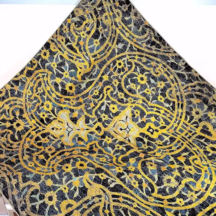 ترمه نفیس ابریشمی صنایع دستی یزد برند هفت گردون کد 09