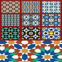 وکتور طرح کاشی کاری اسلامی شماره 140 - گرافیک با طعم تربچه