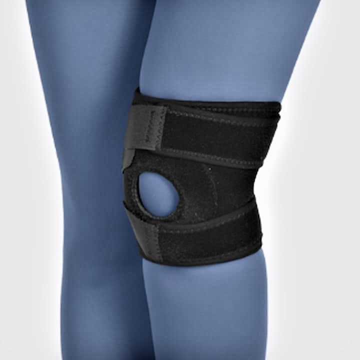 زانوبند تک سایز کوتاه نئوپرن کد46100 Free Size Neoprene Knee Support