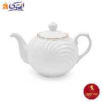 قوری خورشیدی چینی زرین طرح زرین رزگلد سایز متوسط 5