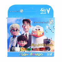 خمیربازی 7رنگ جعبه مقوایی نوآورانNoavaran 7 colours playdough