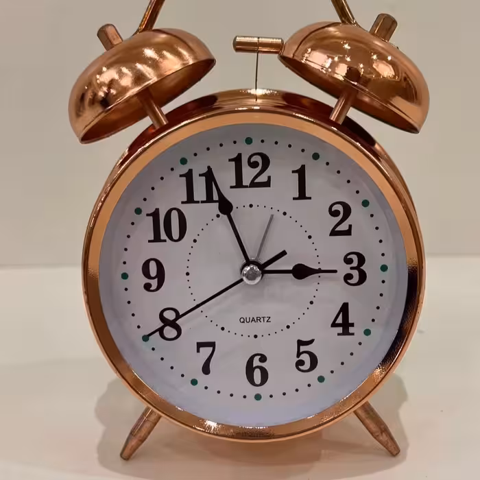 ساعت مسی((سایز بزرگ )) قطر  10 سانتی متر