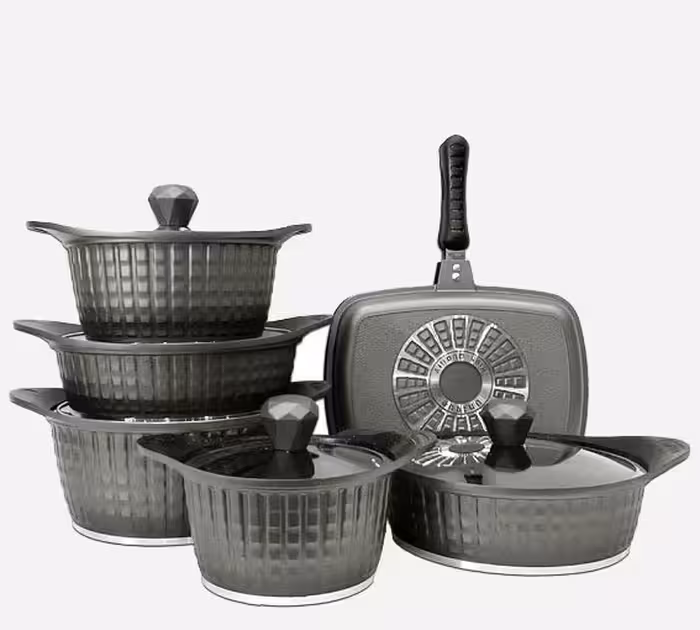 سرویس قابلمه 12 پارچه یونیک مدل نگینی