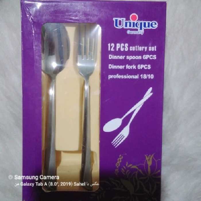 قاشق و چنگال یونیک اصل 12 تایی