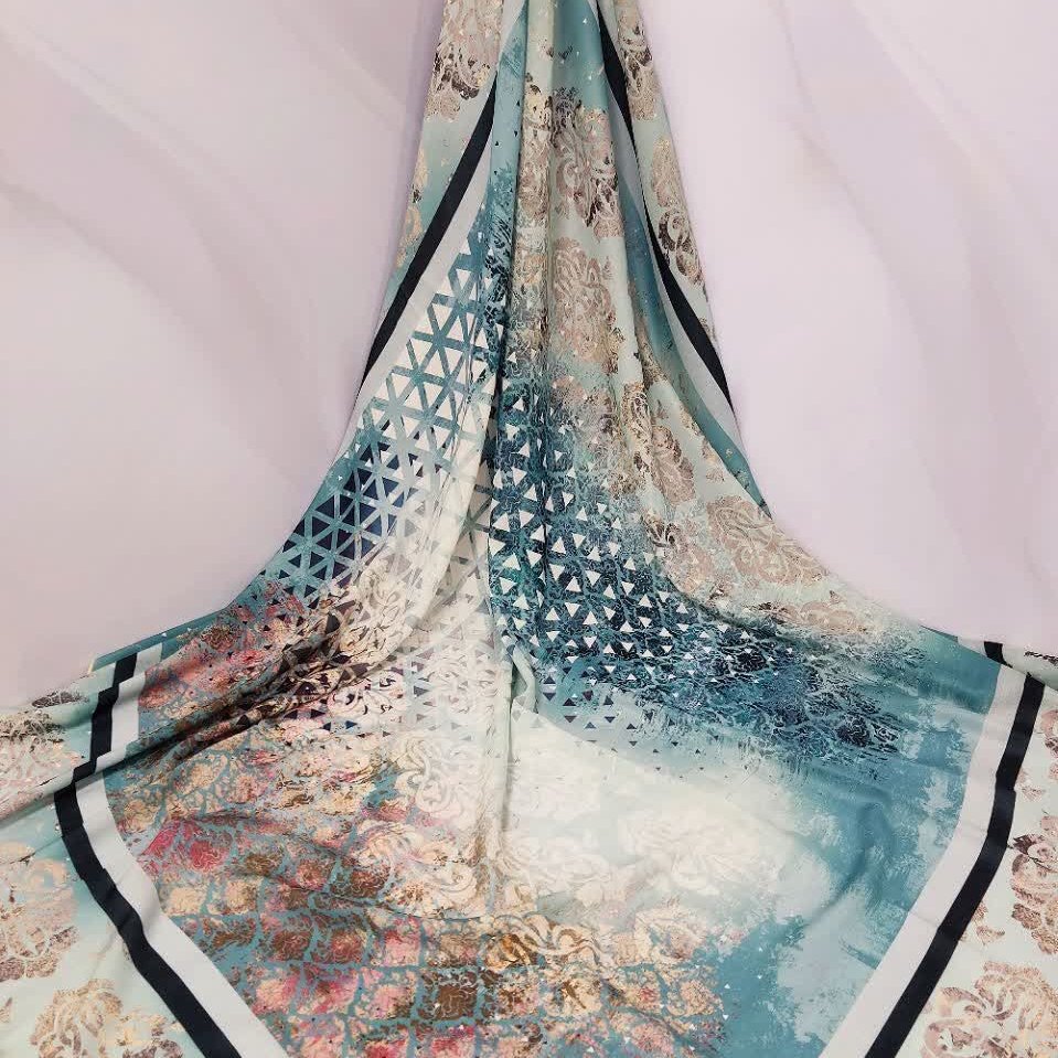 روسری  ابی اسمانی