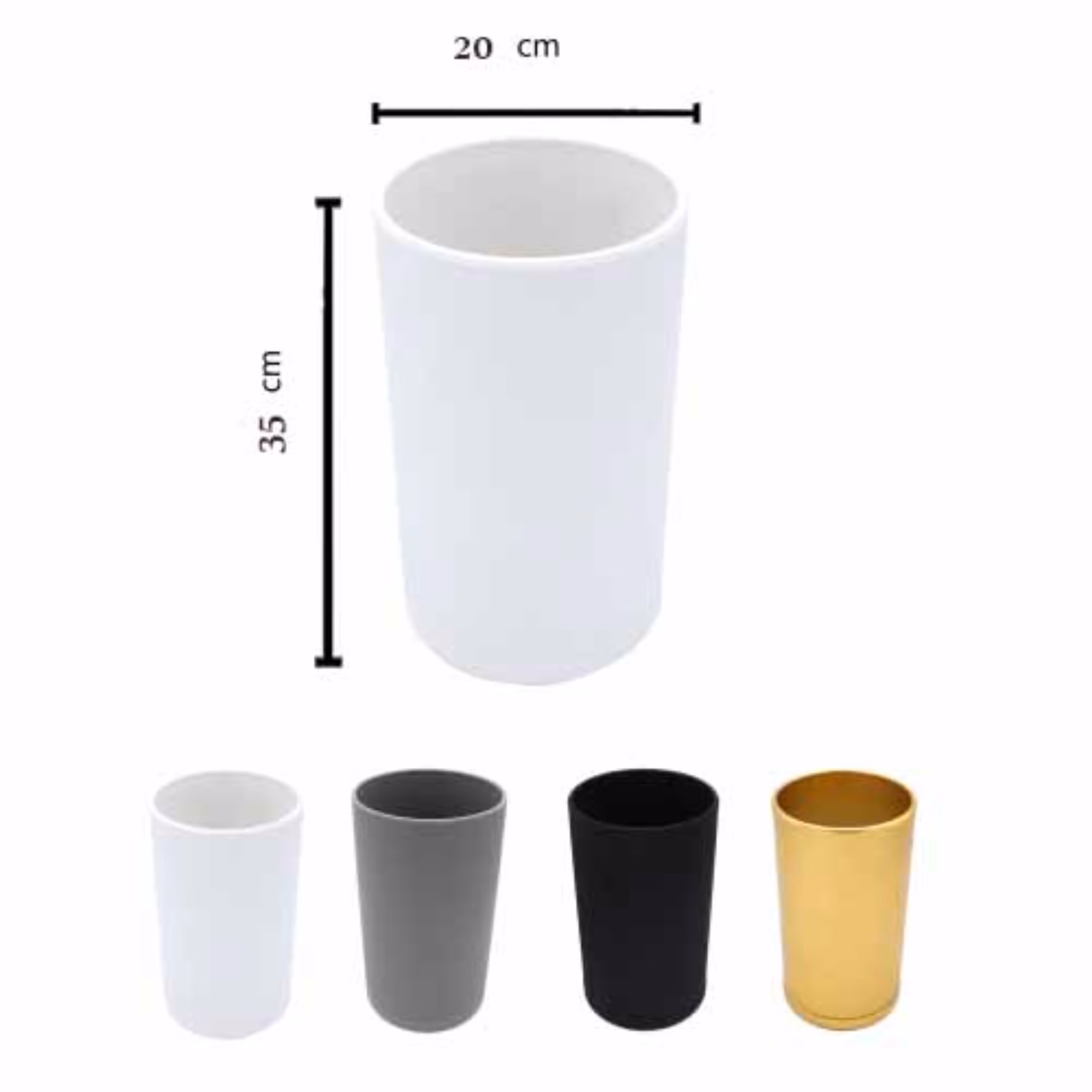 گلدان میکا مدل استوانه بلند (سایز 20 در 35)