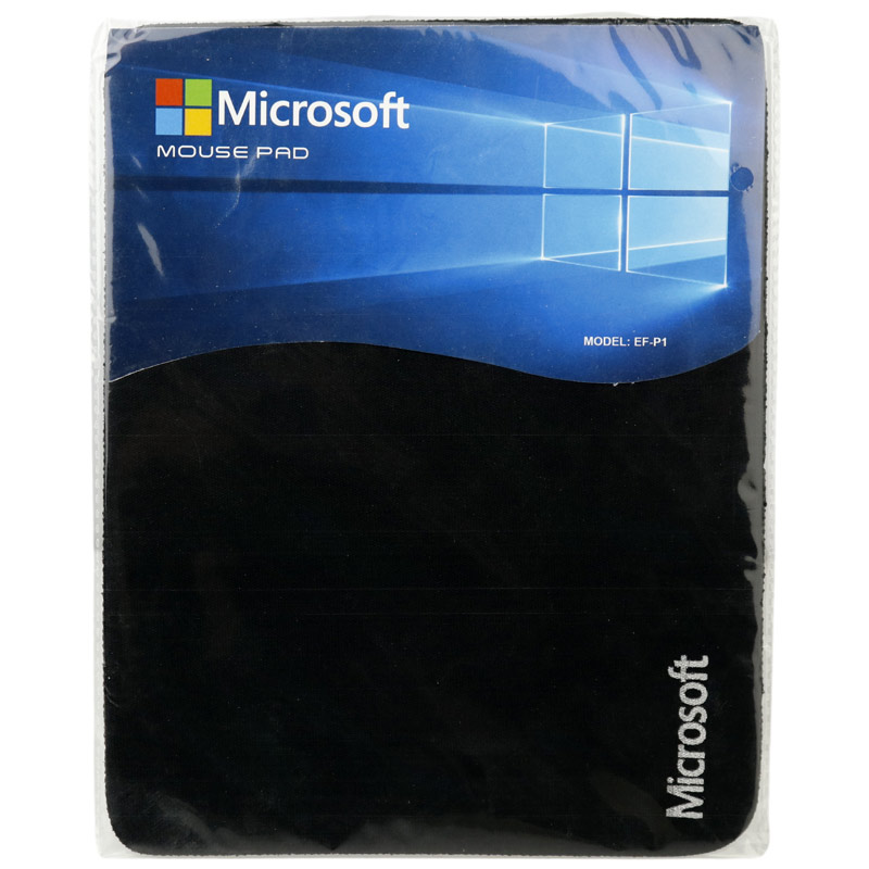 موس پد مشکی طرح Microsoft مدل EF-P1 اندازه 18*22 سانتی مترMicrosoft MousePad EF-P1 Normal 22*18cm