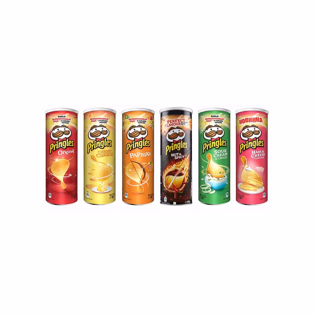 چیپس پرینگلز بزرگ 165 گرمی در طعم های دلخواه شما