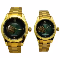 ست ساعت رولکس اویستر زنانه مردانه اتومات گوکی اندیکس نگین دارROLEX OYSTER