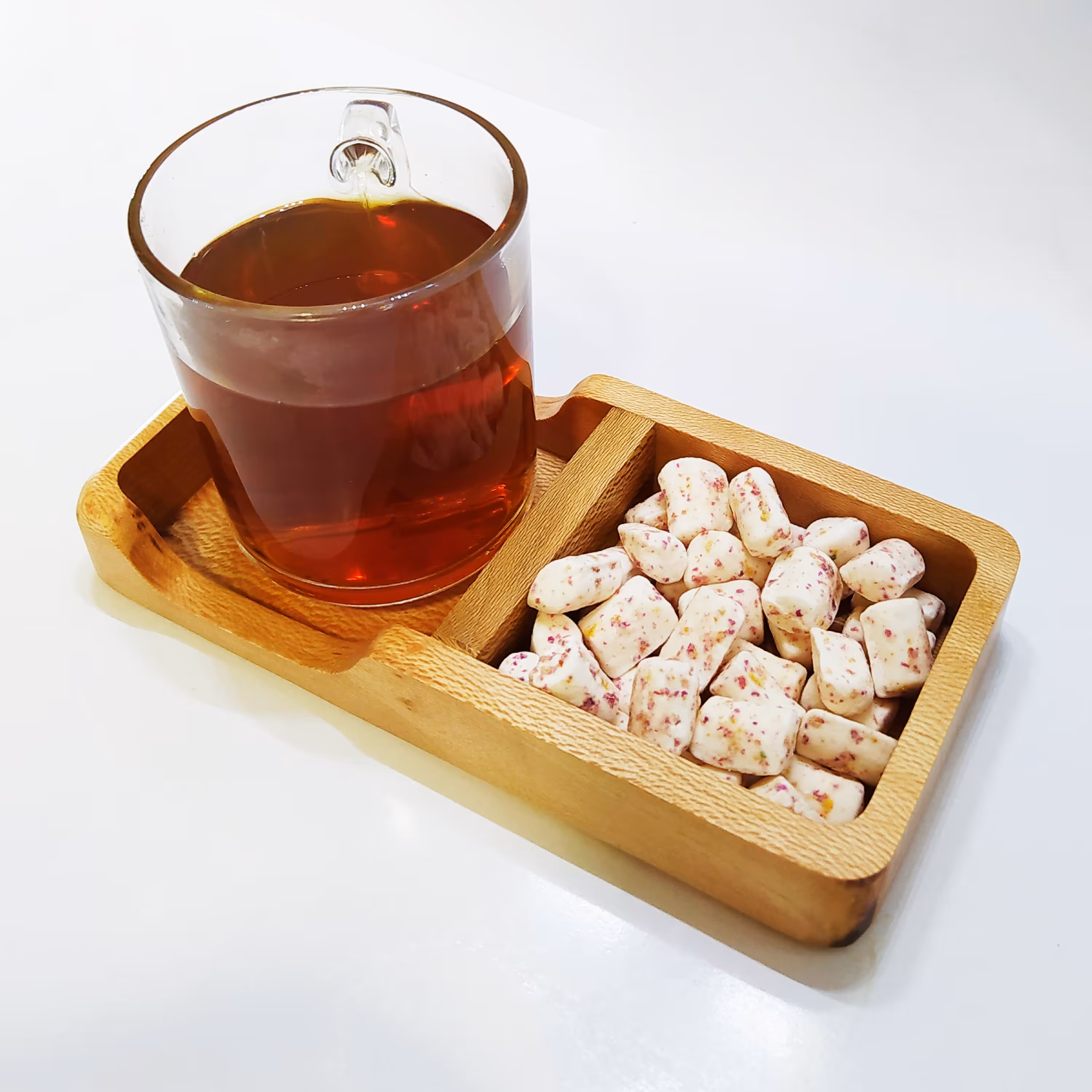 سینی چوبی یه نفره جا قندان دار