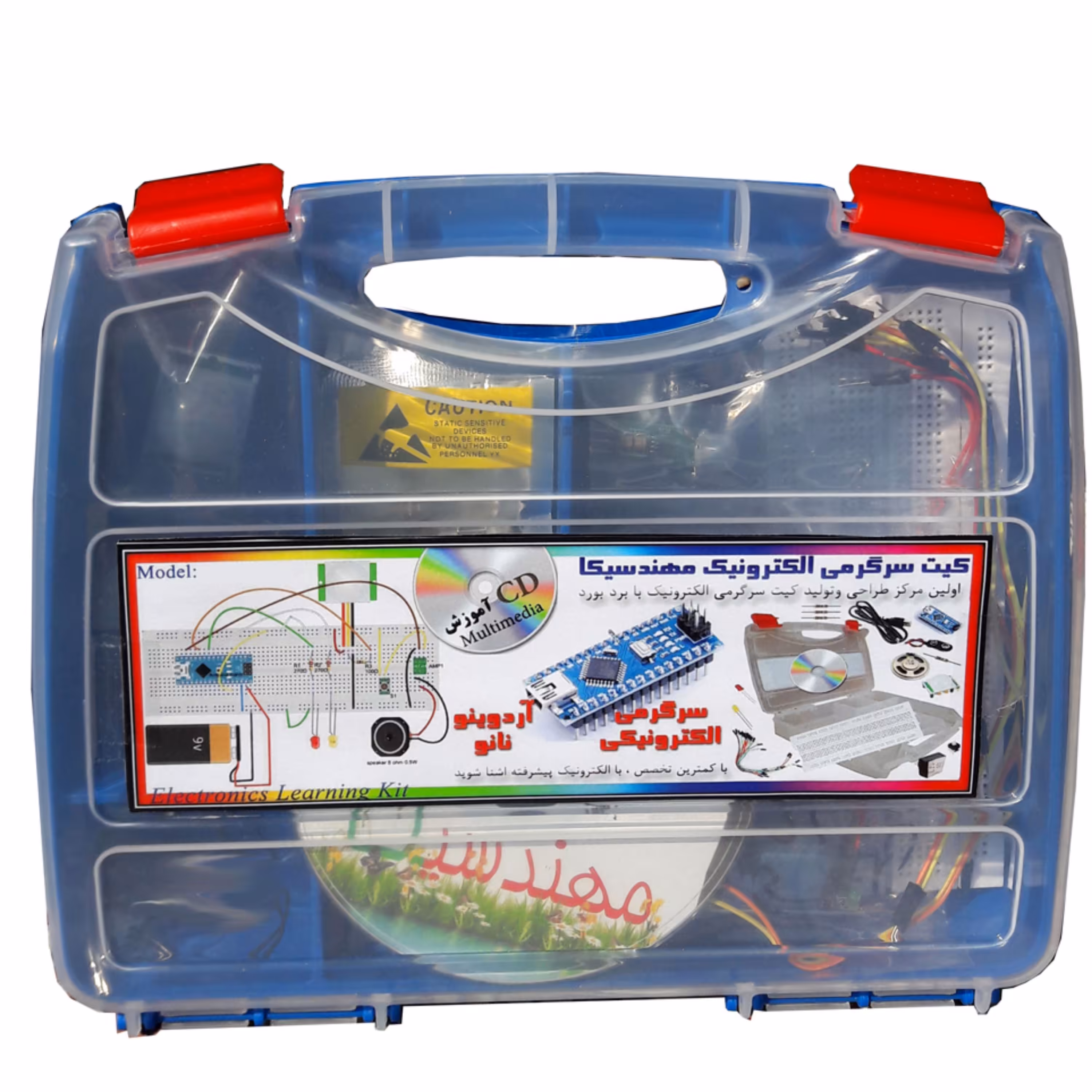 کیت سرگرمی الکترونیک 5 پروژه کاربردی با آردوینو نانو مدل AD00127  مهندسیکا